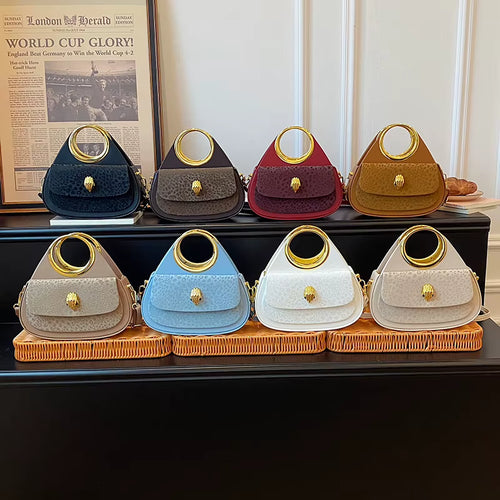 2026 Luxury Brand Design High-Quality Unique round Handbag Women'S Leopard Print Single Shoulder Bag