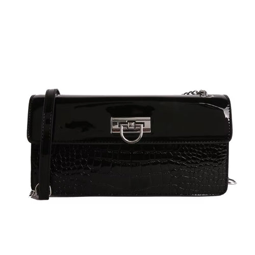 Factory Hot Selling Crocodile Patterned Womens Shoulder Bag High Quality Painted Pu Leather Ladies Crossbody Bag
