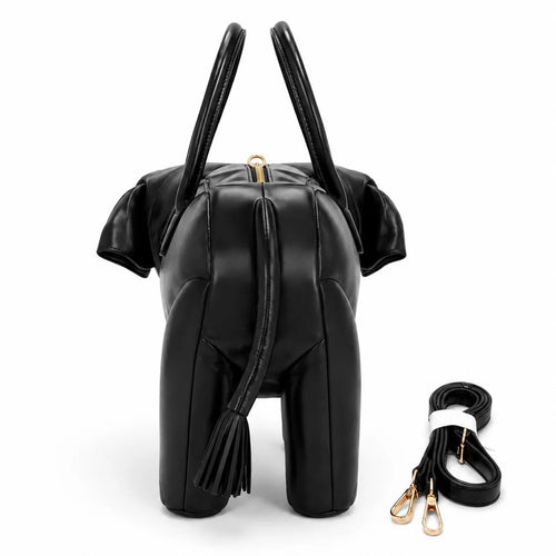 Creative Elephant-Shaped Women'S Novelty Crossbody Shoulder Handbag 2026 New Street-Style Chic Cute Solid Color Bags