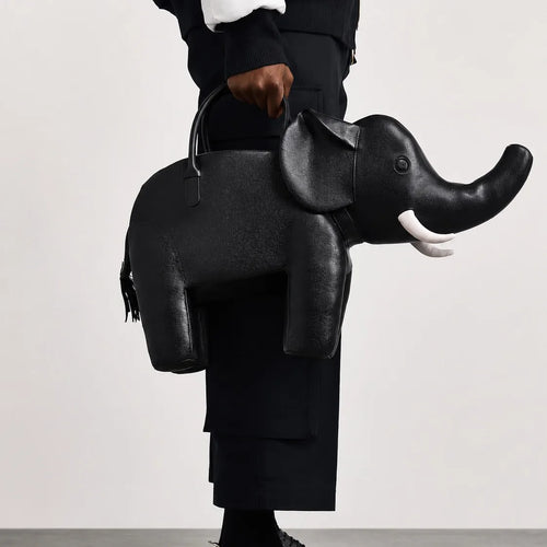 Creative Elephant-Shaped Women'S Novelty Crossbody Shoulder Handbag 2026 New Street-Style Chic Cute Solid Color Bags