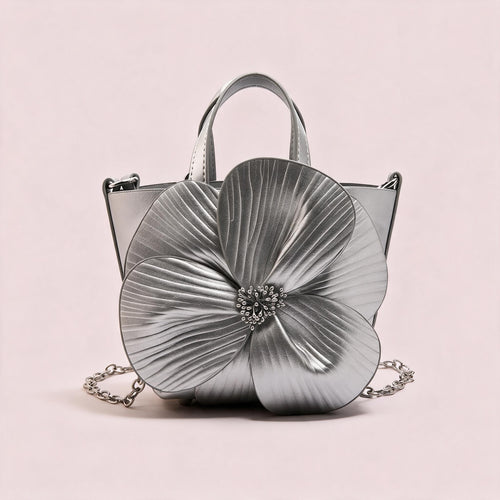 Amber-Silver handbag by Nevuxy