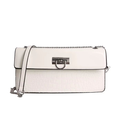 Factory Hot Selling Crocodile Patterned Womens Shoulder Bag High Quality Painted Pu Leather Ladies Crossbody Bag