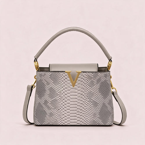 Elena-Grey handbag by Nevuxy