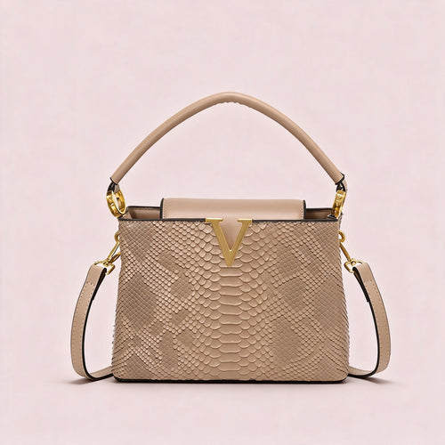 Elena-Khaki handbag by Nevuxy