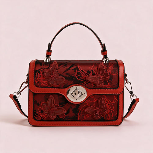 Hazel-Red handbag by Nevuxy