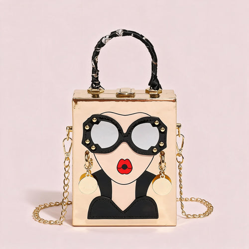 Ruby-Golden handbag by Nevuxy