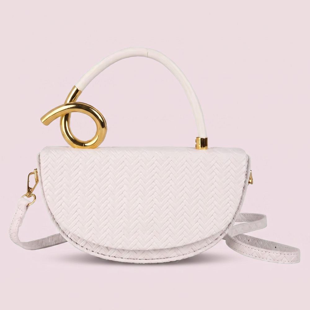Sofia-White handbag by Nevuxy