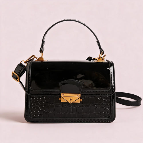 Thea-Black handbag by Nevuxy